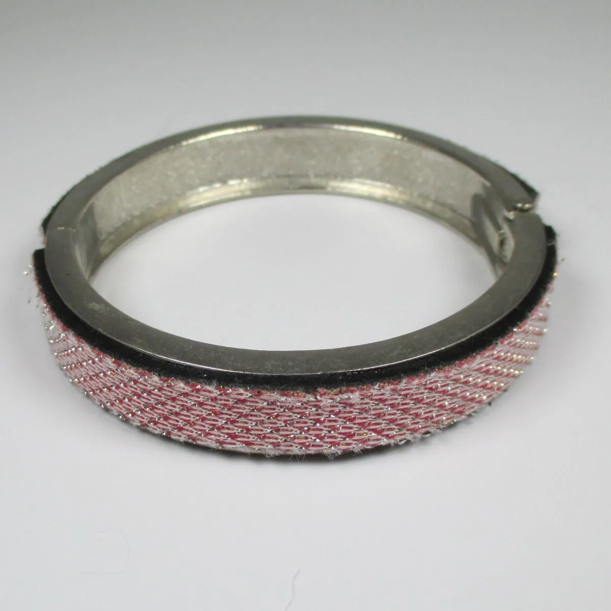 Silver Bangle Bracelet Leather Insert