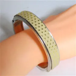 Silver Bangle Bracelet Leather Insert