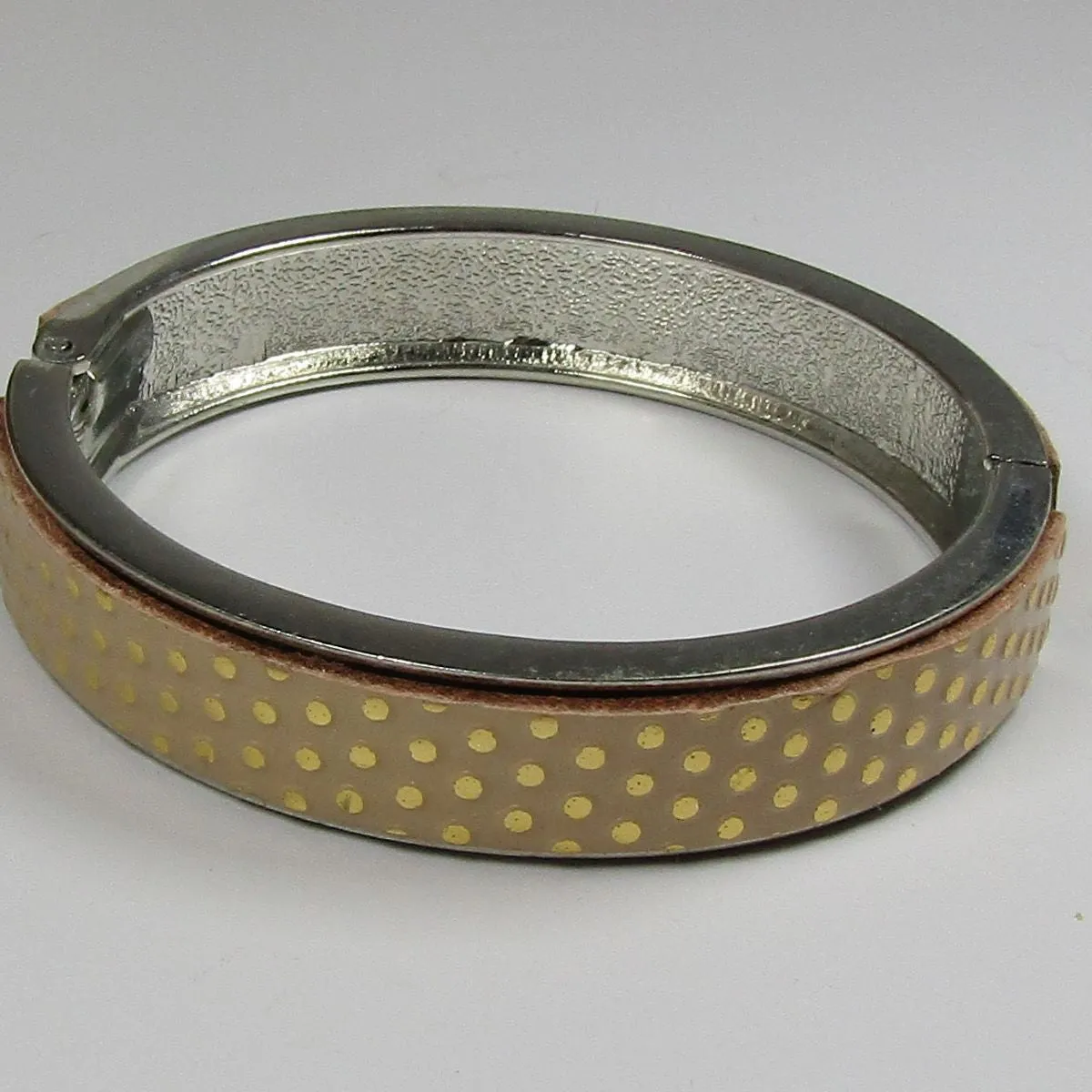 Silver Bangle Bracelet Leather Insert