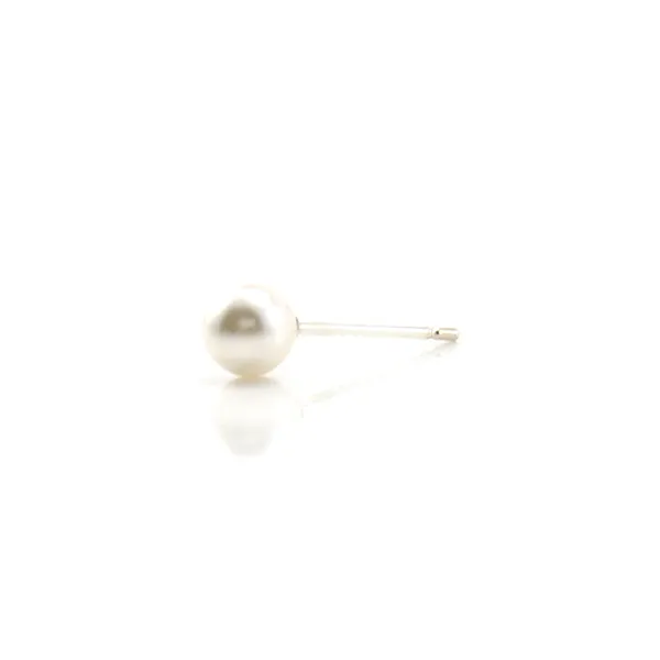 Single SW Pearl Silver Sterling Silver Studs