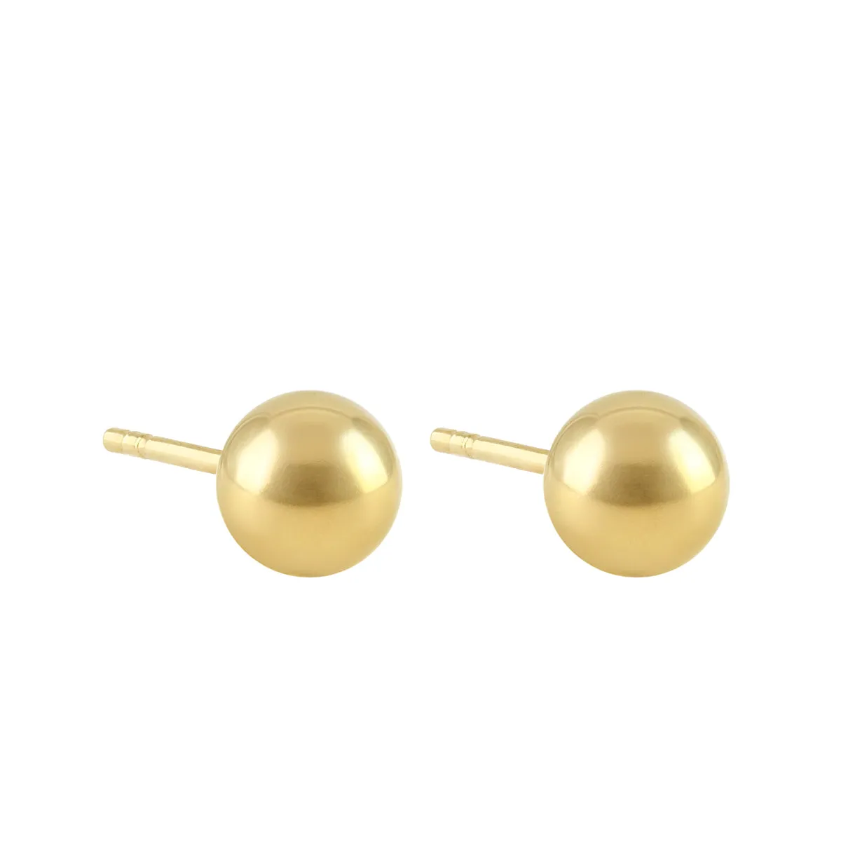 Soleil Collection 5mm Ball Stud Earrings | 9K Yellow Gold