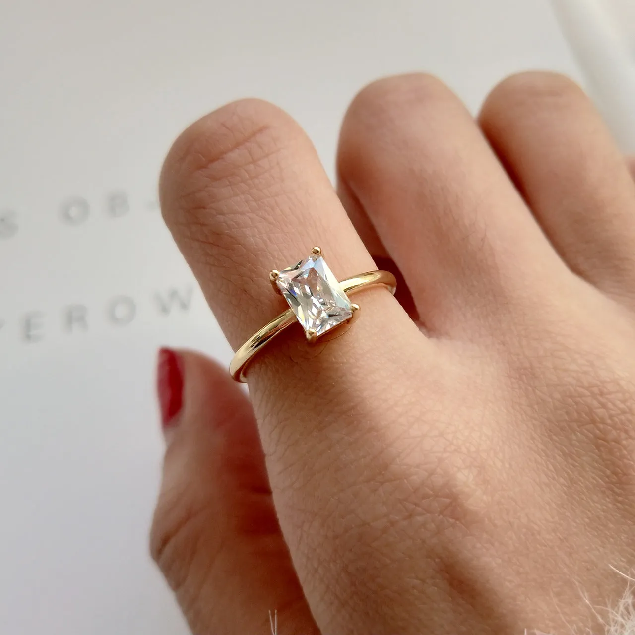 Square Diamond Ring