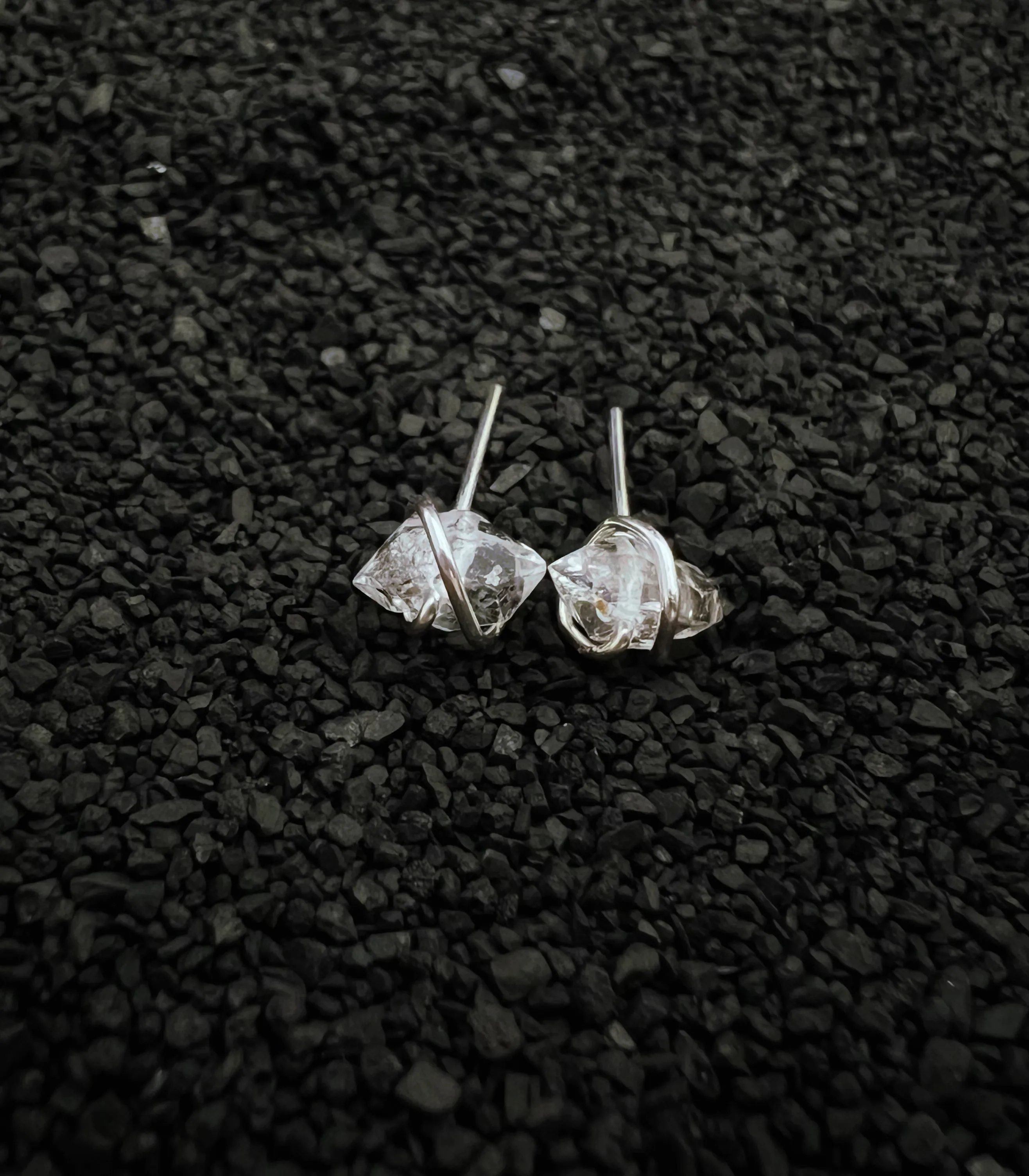 Sterling Silver Herkimer Diamond Earring Studs