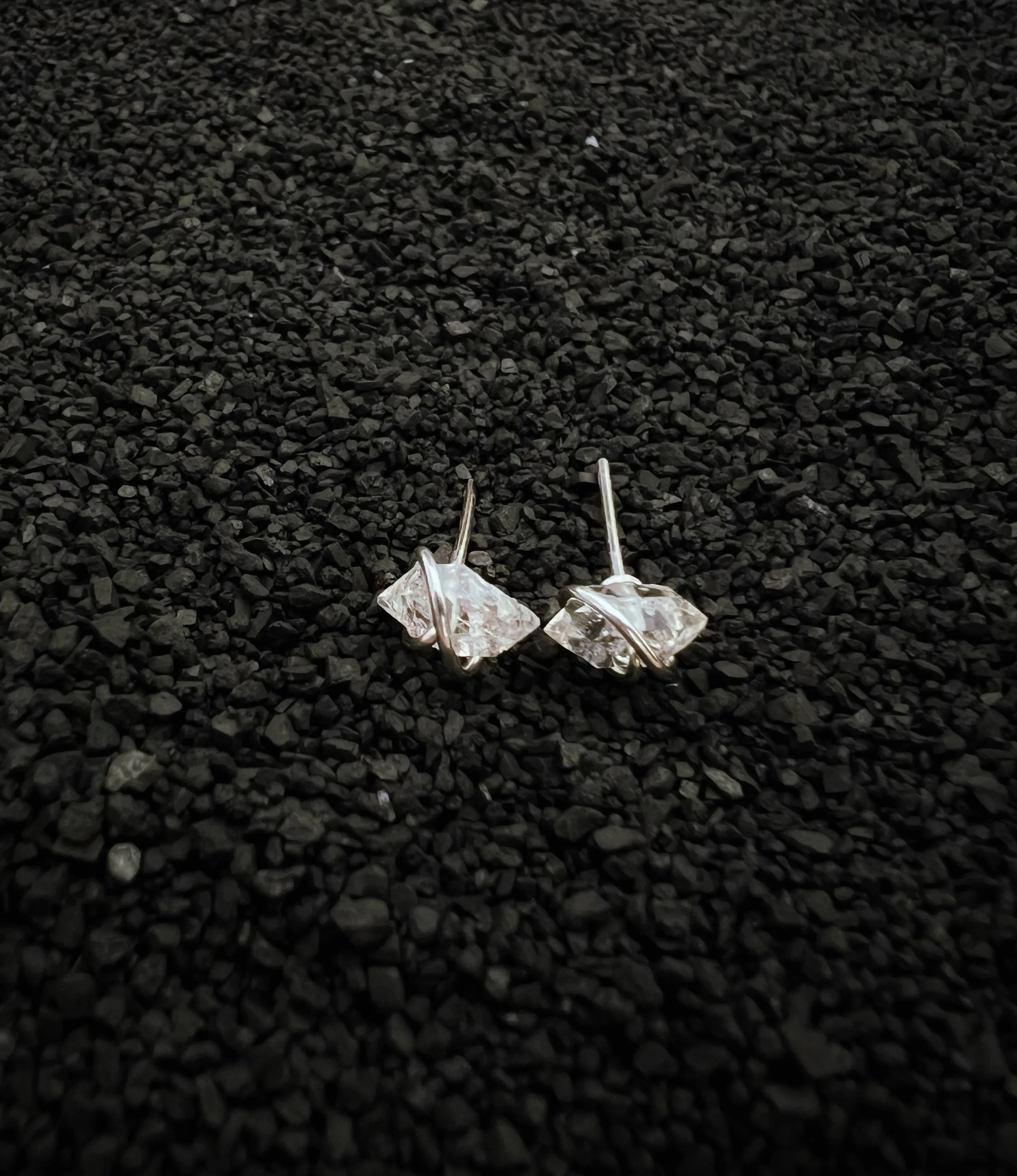 Sterling Silver Herkimer Diamond Earring Studs