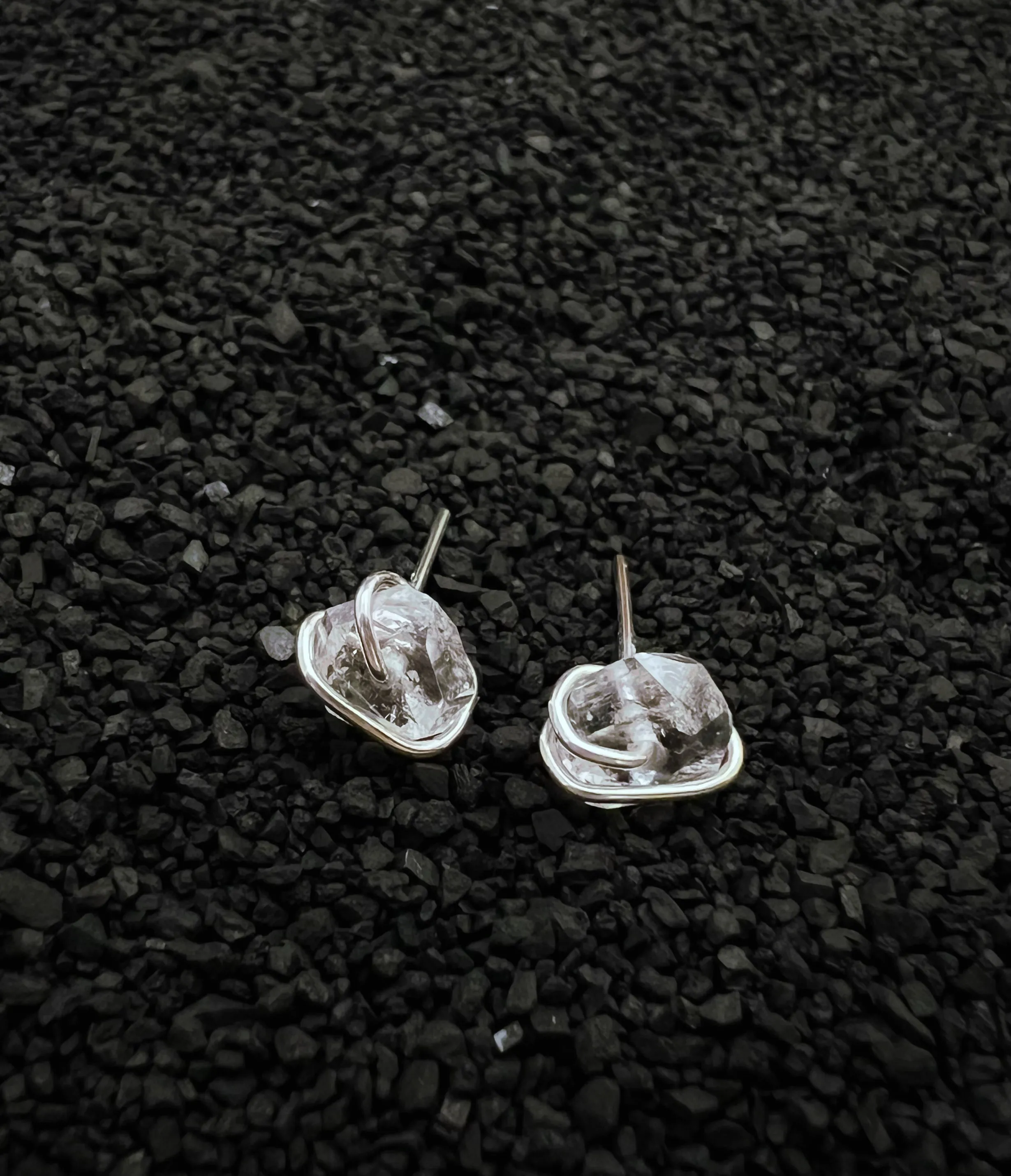 Sterling Silver Herkimer Diamond Earring Studs