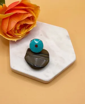 Sterling Silver Tibetan Gemstone Turquoise Ring