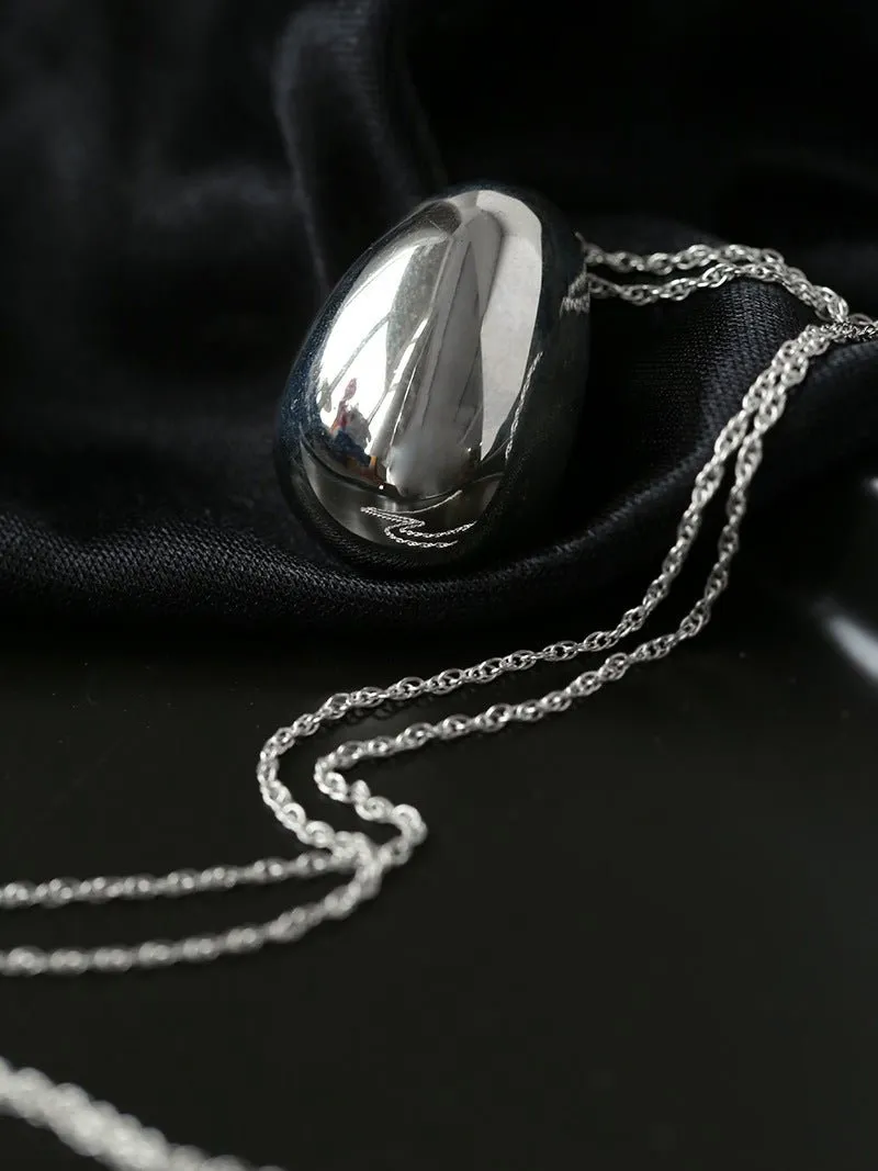 Stylish Large Water Drop Pendant Necklace