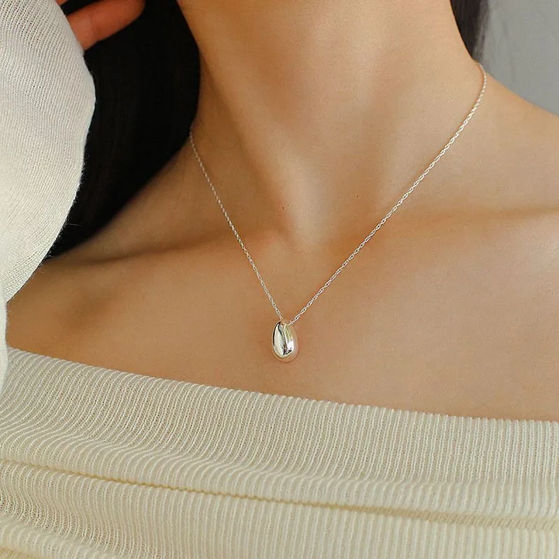 Stylish Large Water Drop Pendant Necklace