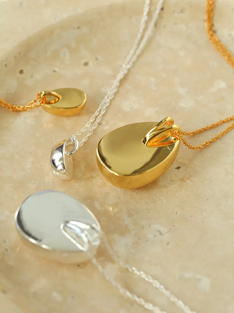 Stylish Large Water Drop Pendant Necklace