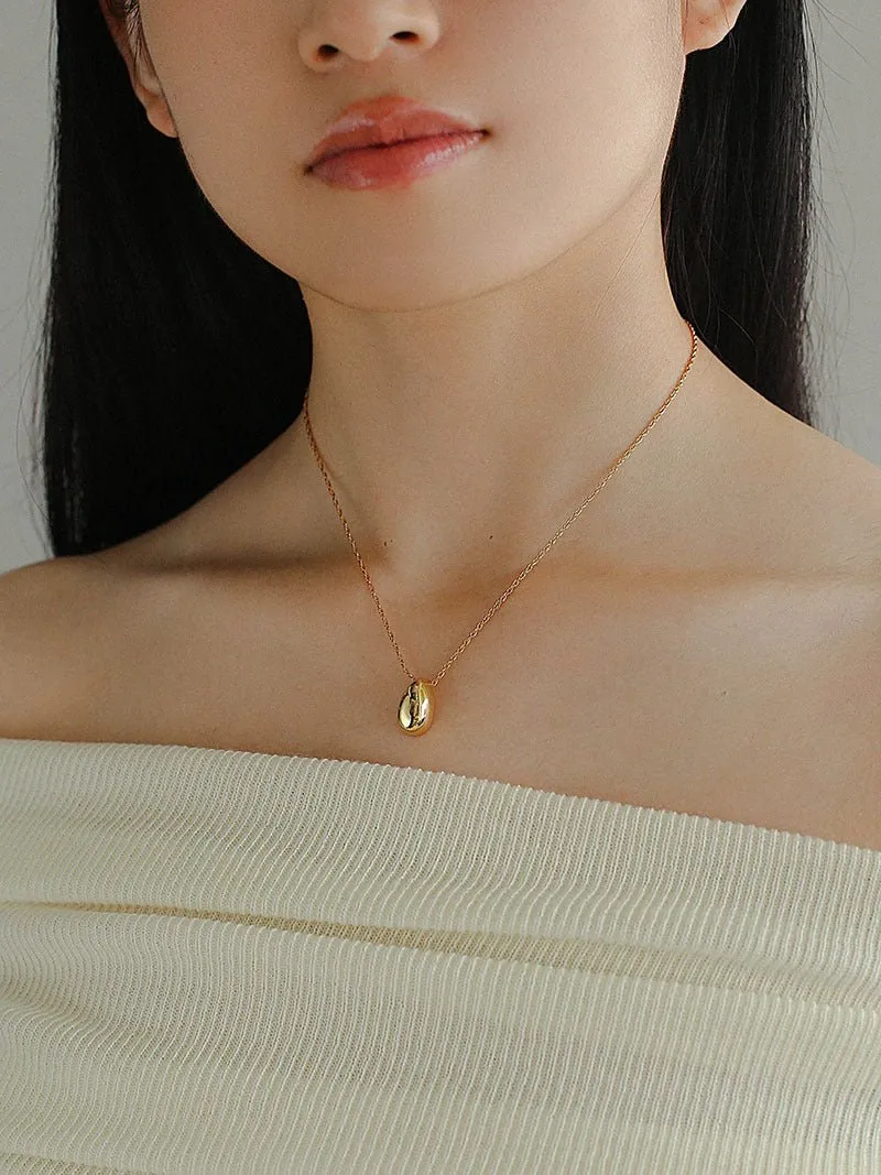 Stylish Large Water Drop Pendant Necklace