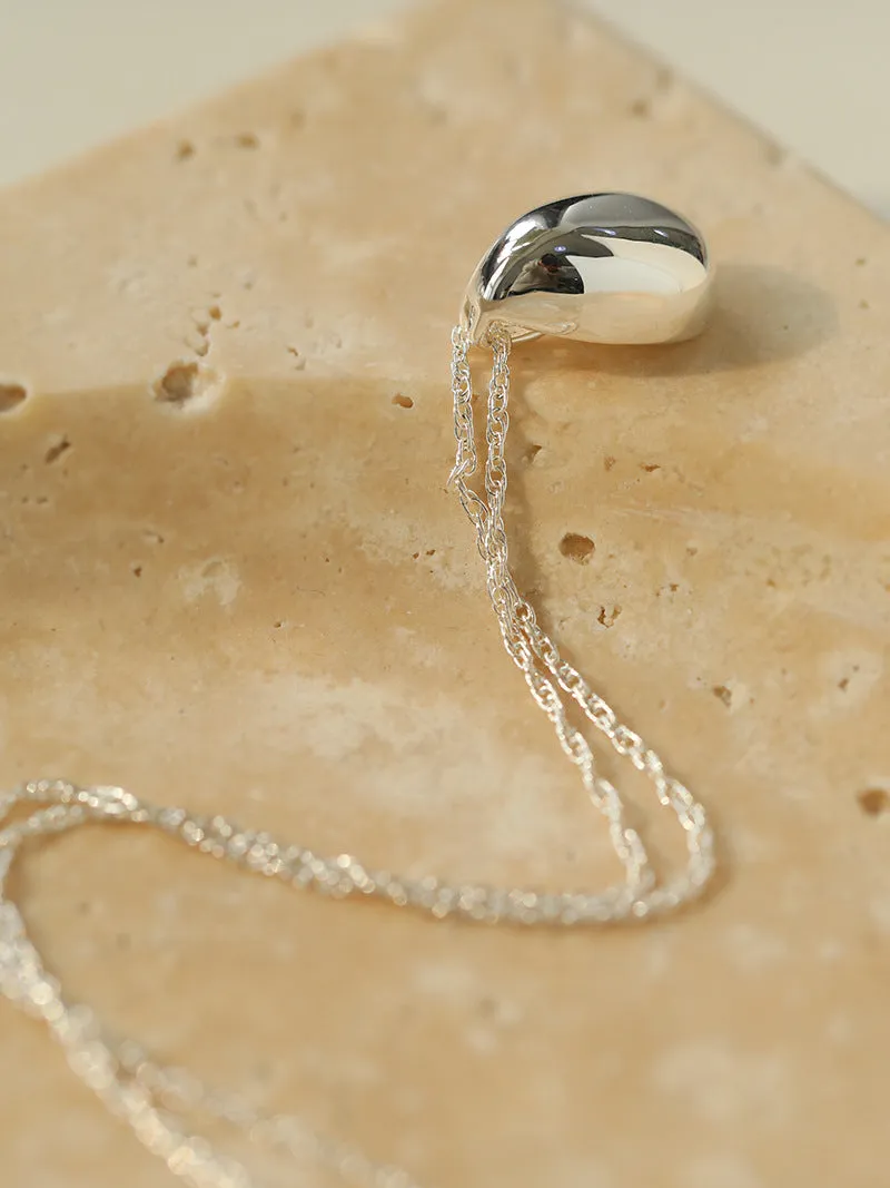 Stylish Large Water Drop Pendant Necklace