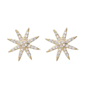 SUNBURST STUD, GOLD