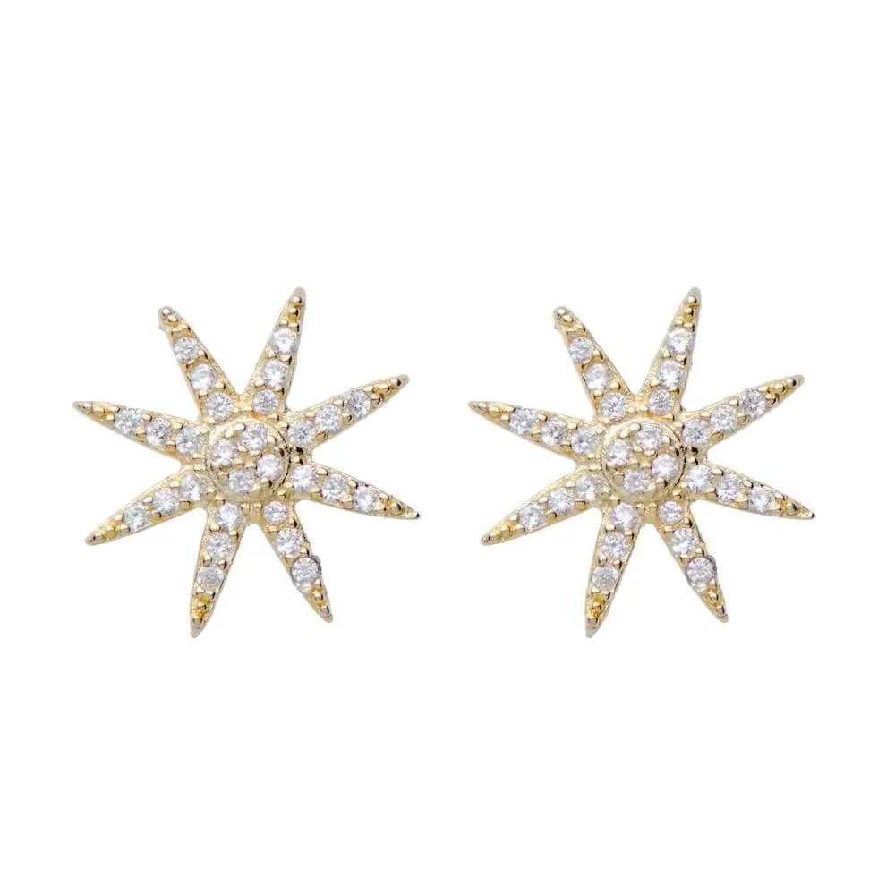 SUNBURST STUD, GOLD