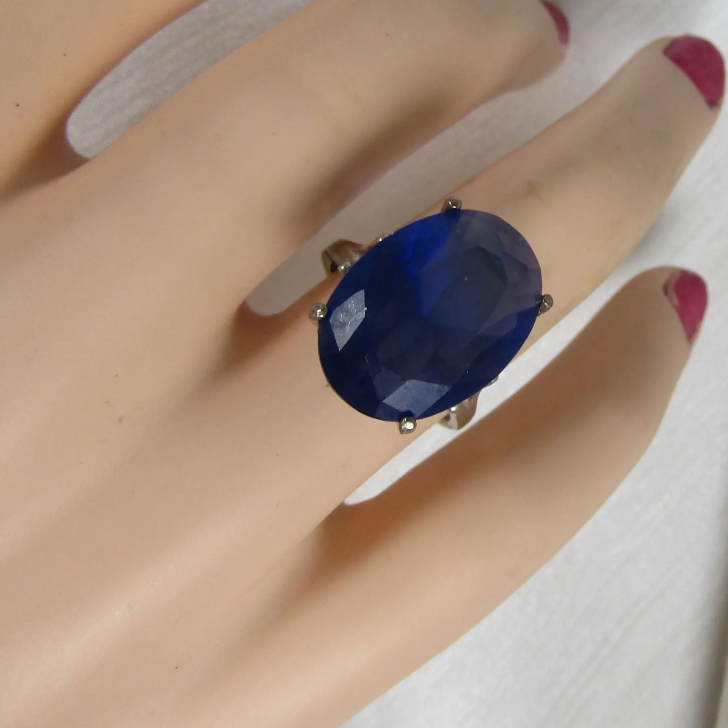 Tanzanite Fashion Ring Big Ring Size 7