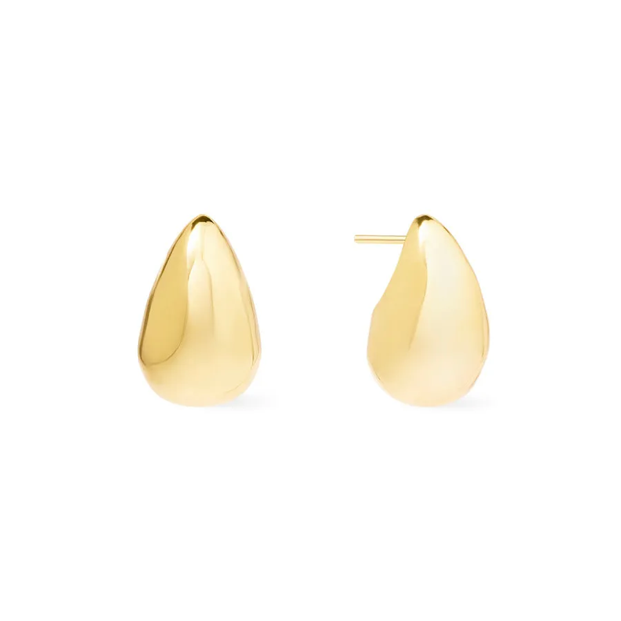 Teardrop Classic Gold 20mm Stud Earrings