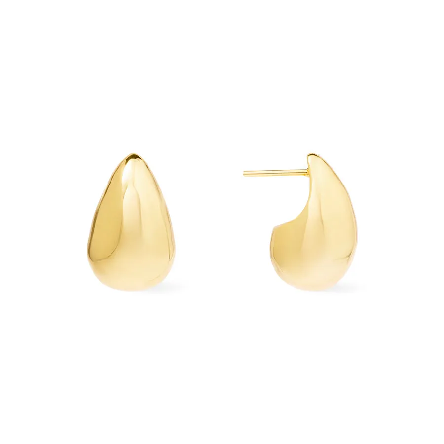 Teardrop Classic Gold 20mm Stud Earrings