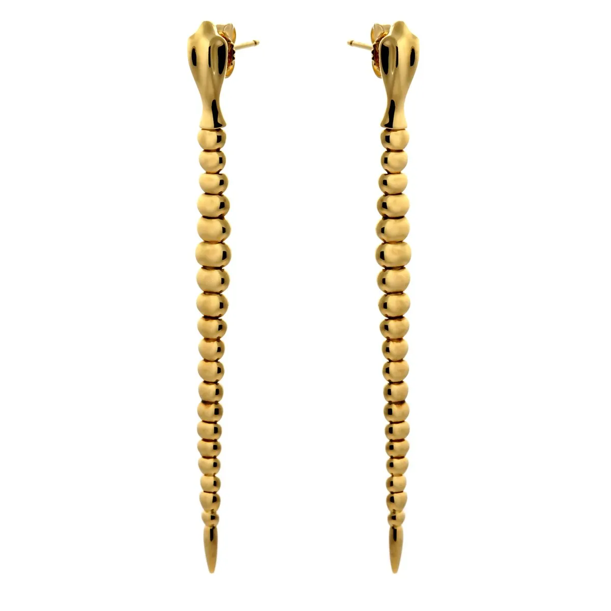 Tiffany and Co Gold Snake Drop Earrings