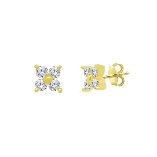 Tiny Diamond Blossom Stud