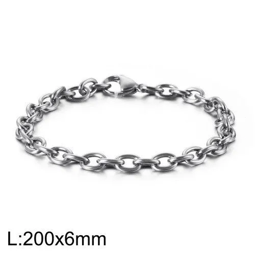 Trendy European and American O-Shaped Hollow Bracelets for Men - Personalized Stainless Steel Jewelry Wholesale