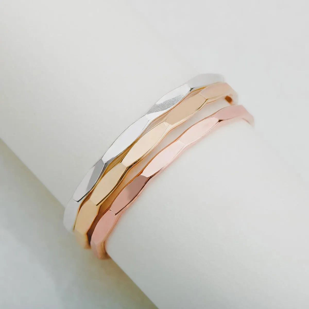 Trio of Mirror Stacking Rings