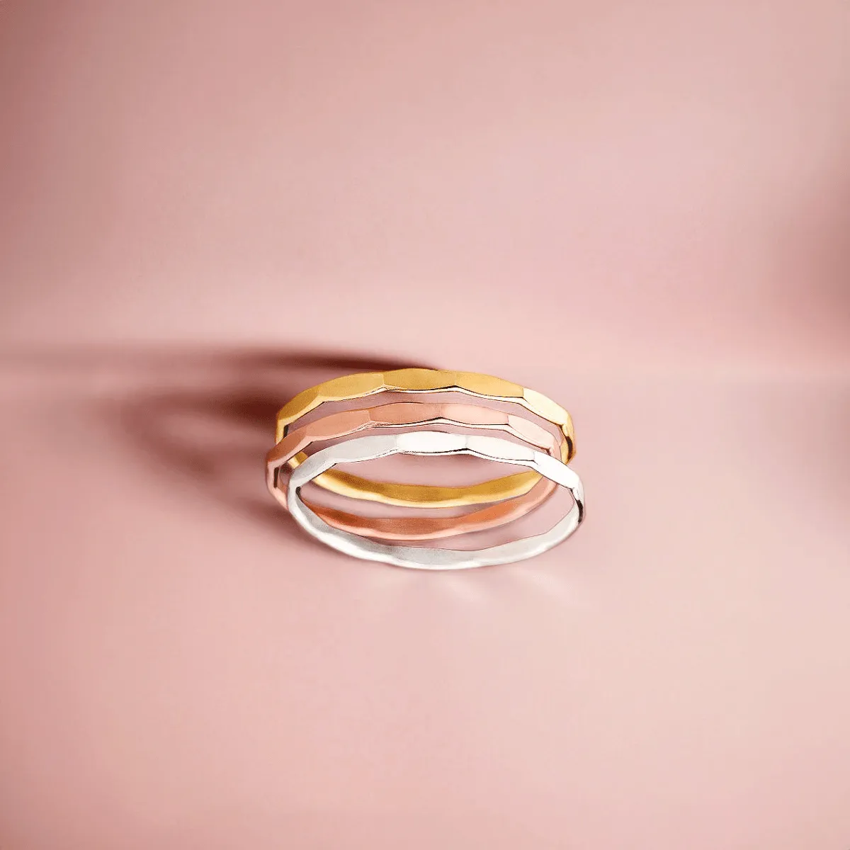 Trio of Mirror Stacking Rings