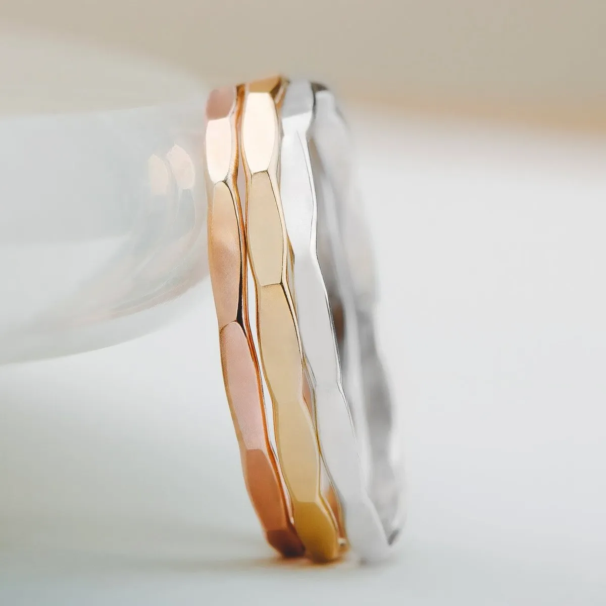 Trio of Mirror Stacking Rings