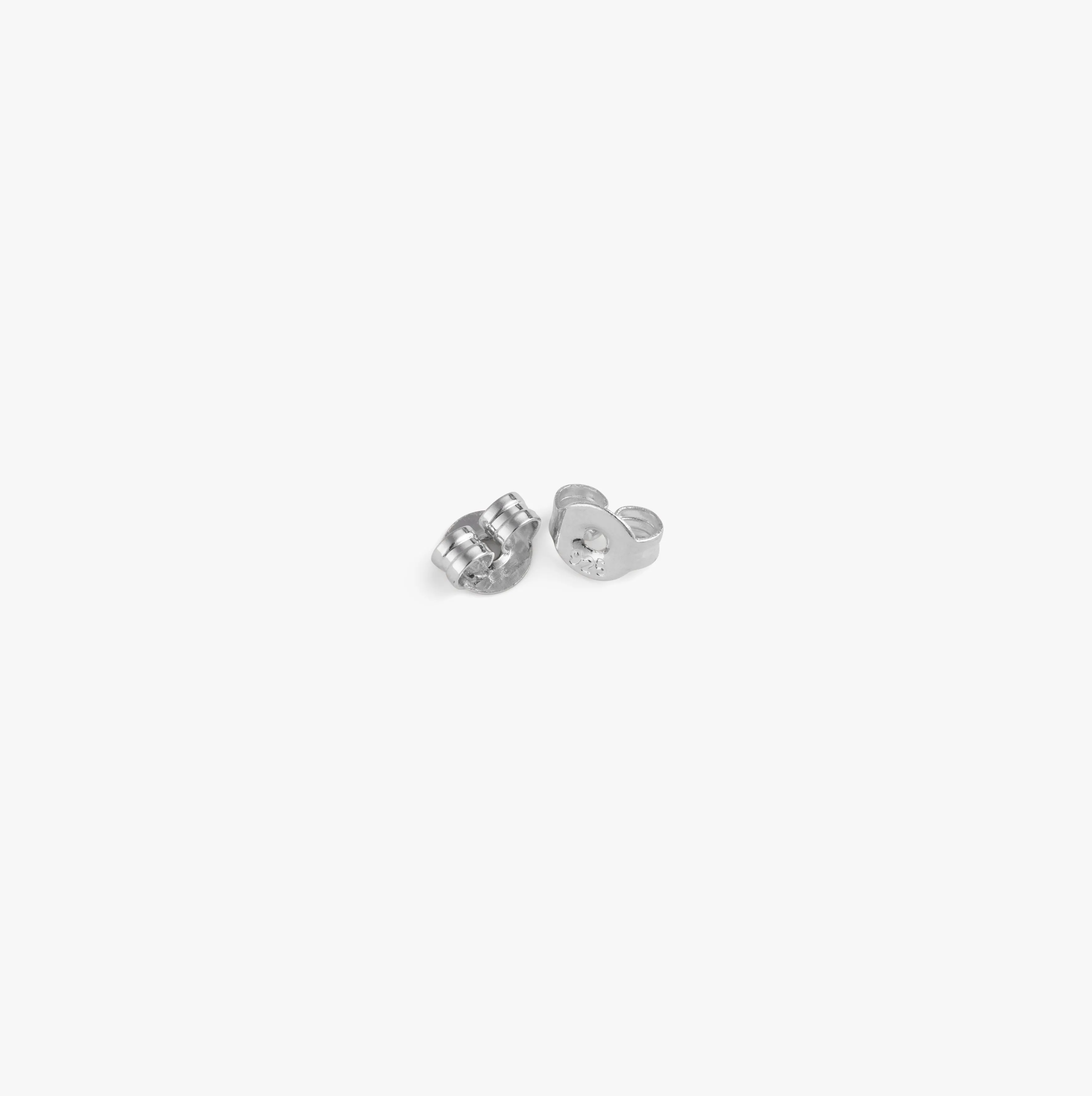 TRIPLE ALIGNED ZIRCONIA STUDS Silver