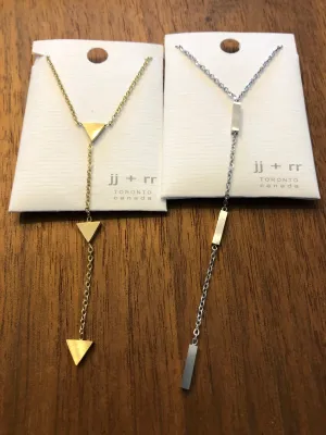 Triple Triangle or Triple Rectangle Necklace - JJ   RR