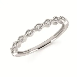 White Gold  Diamond  Fashion Band