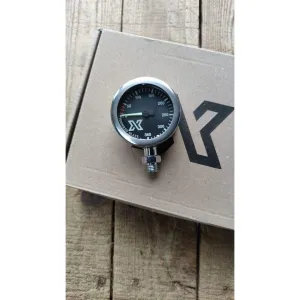 Xdeep -52mm Naked Pressure Gauge - Black Dial / Chrome